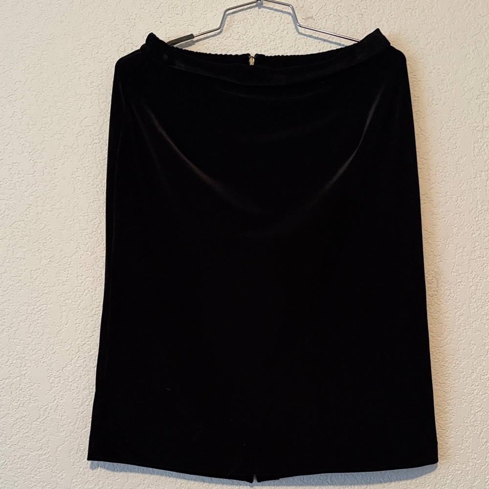 Elegant Black Velvet Skirt by R&K Evening